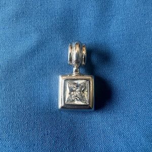 Sterling silver and cubic zirconia pendant